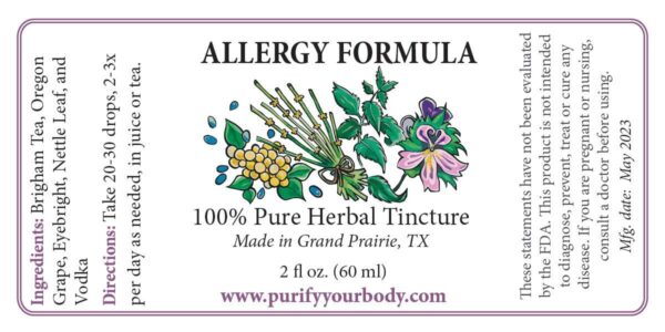 Allergy Herbal Tincture