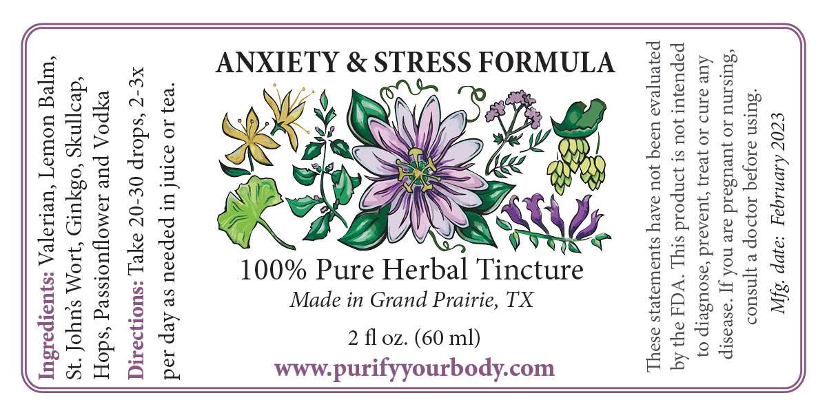 Anxiety & Stress Herbal Tincture